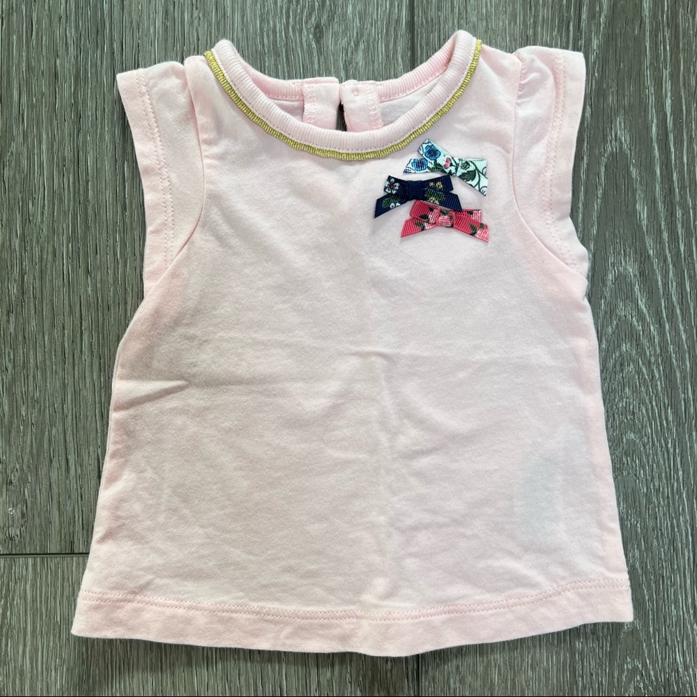 CARTERS SHORT SLEEVE T SHIRT PINK 3MO